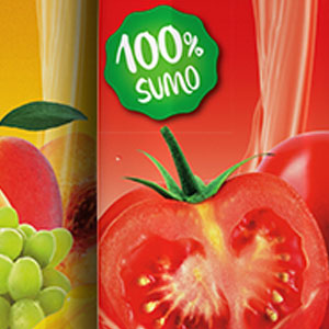 Embalagens de Sumos 100% e Light Porsi para Intermarché