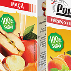 Embalagens pequenas de Sumos Porsi para Intermarché