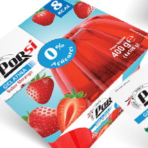 Frutas enlatadas, e Embalagens de Gelatinas e Gelificadas Porsi para Intermarché