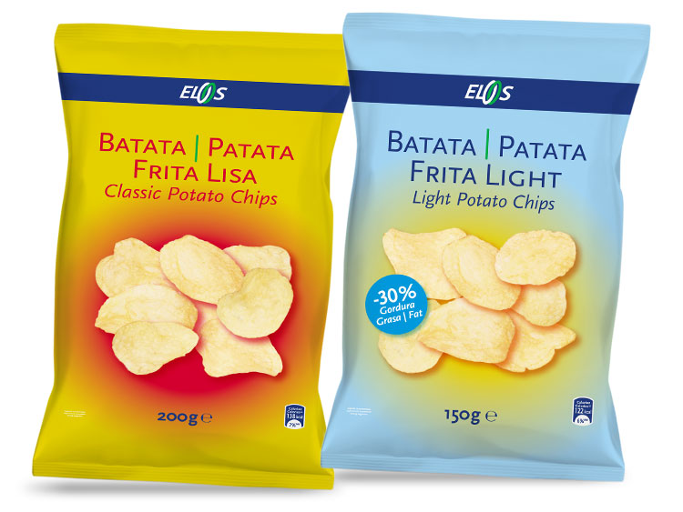 Batatas fritas Lisas e Light ELOS