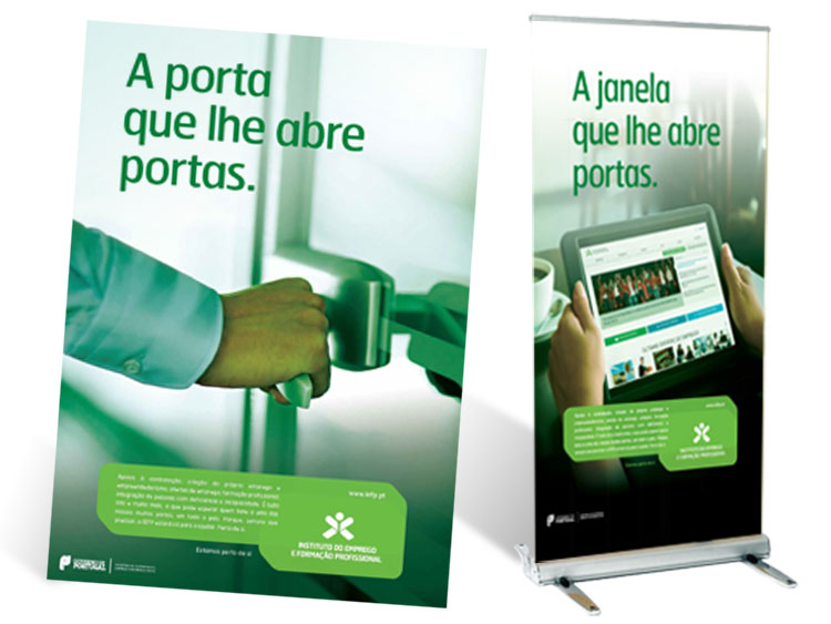 Cartaz e roll-up IEFP