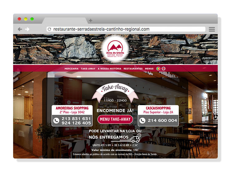Site Restaurante Serra da Estrela